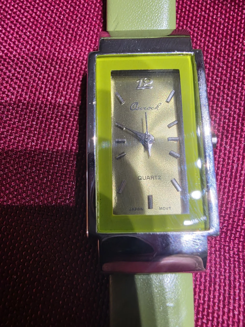 Working* Vintage Osirock  Rectangular Quartz Watch